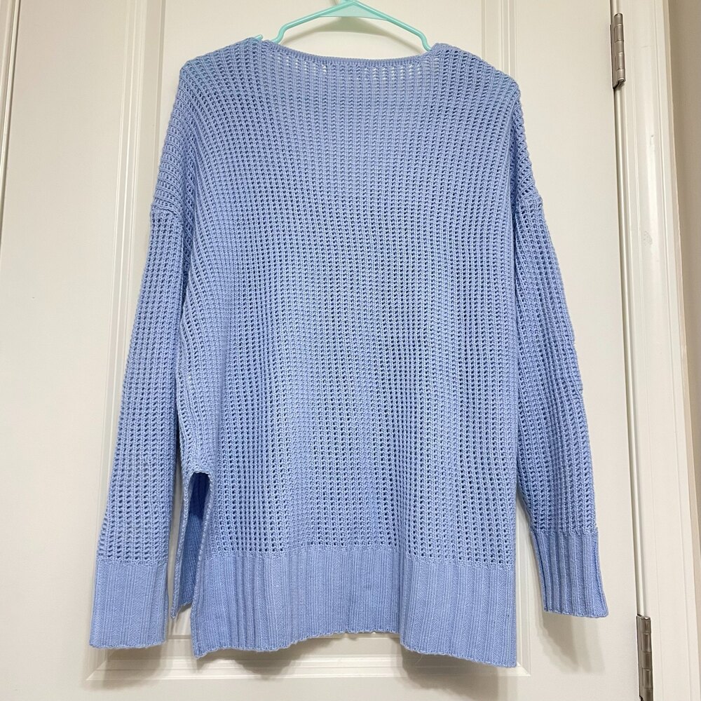 Vernacular Blue Loose Knit Oversized Sweater - Picture 2 of 3